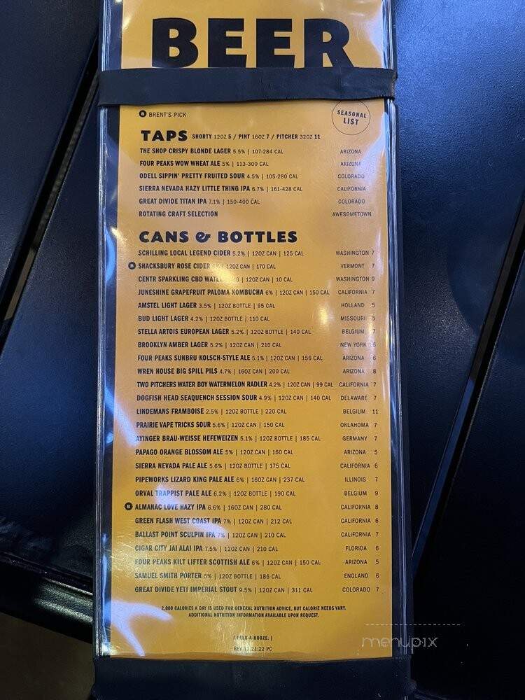 Postino Central - Phoenix, AZ menu_pic