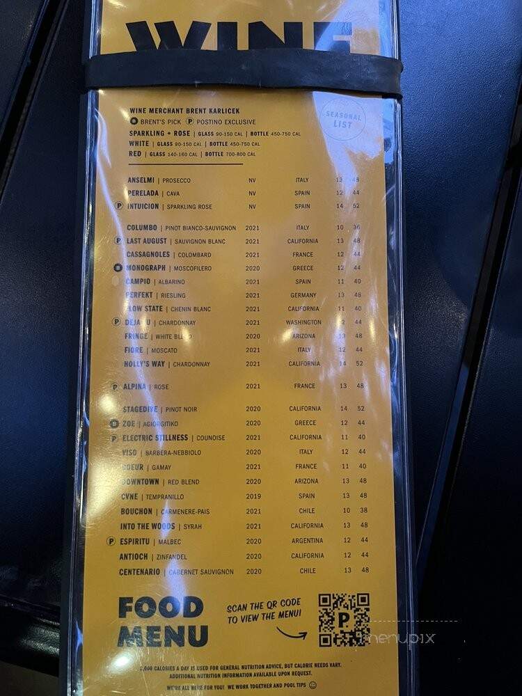 Postino Central - Phoenix, AZ menu_pic