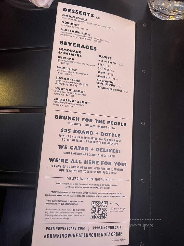 Postino Central - Phoenix, AZ menu_pic
