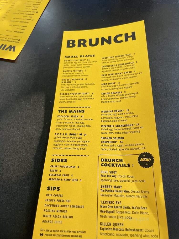 Postino Central - Phoenix, AZ menu_pic