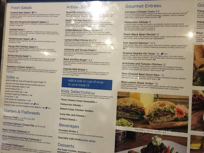 Blue Lemon - Highland, UT menu_pic