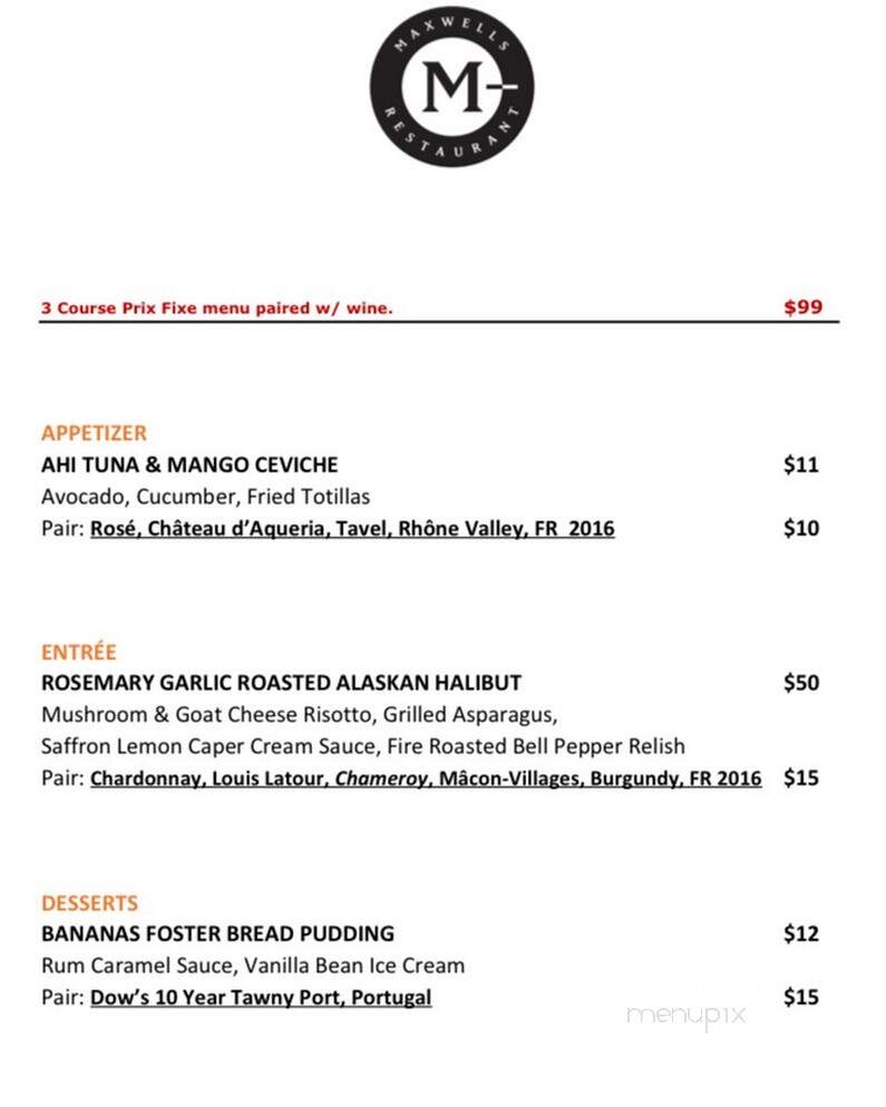 WF Maxwell's - West Fargo, ND menu_pic
