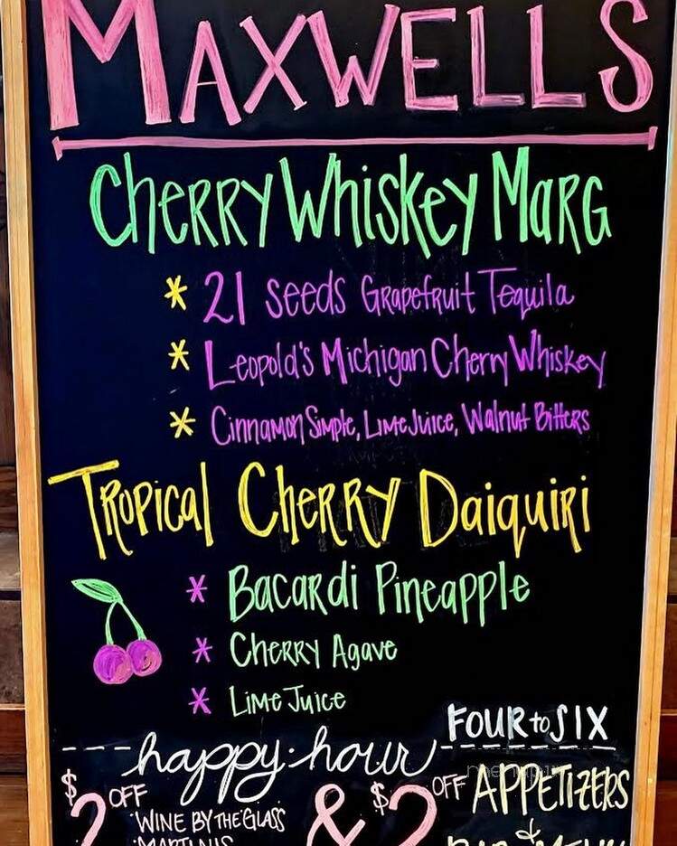 WF Maxwell's - West Fargo, ND menu_pic