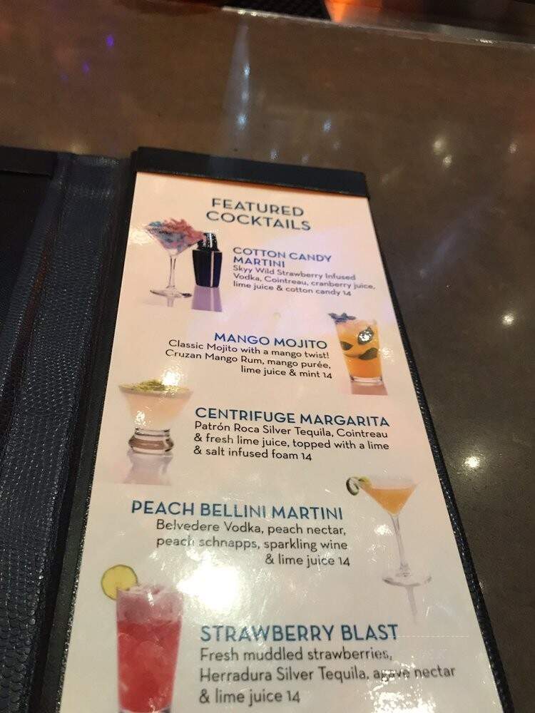 Centrifuge - Las Vegas, NV menu_pic