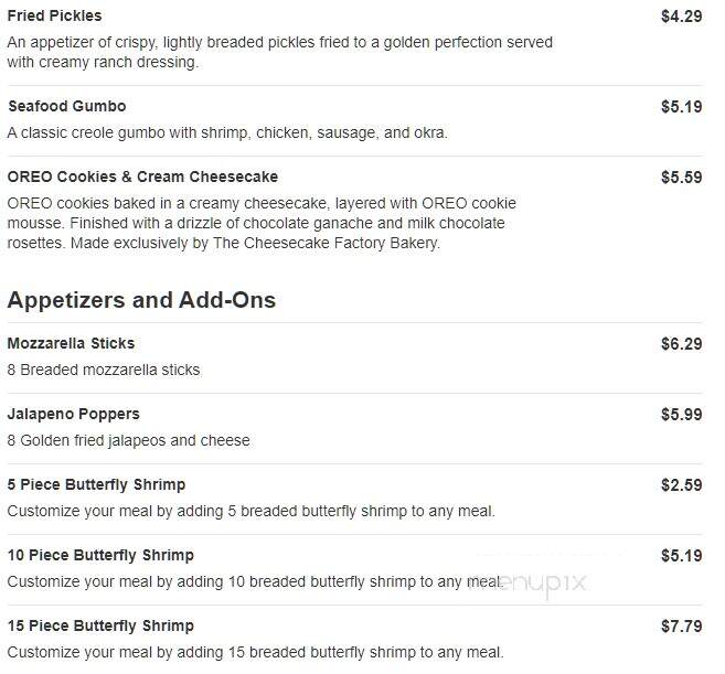 Captain D's Seafood - Lenoir City, TN menu_pic
