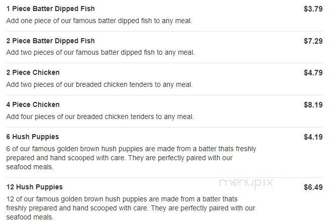 Captain D's Seafood - Lenoir City, TN menu_pic
