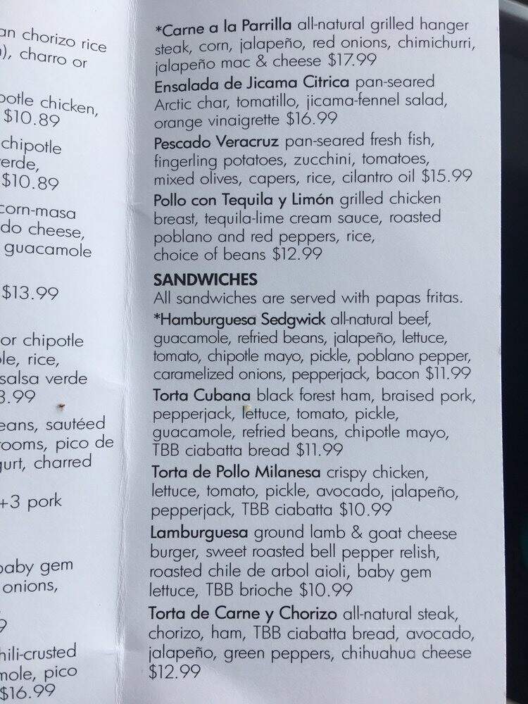 Pure Taqueria - Woodstock, GA menu_pic