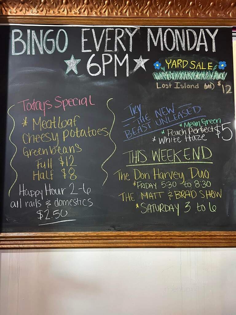 Boot Hill Pub - La Crosse, WI menu_pic