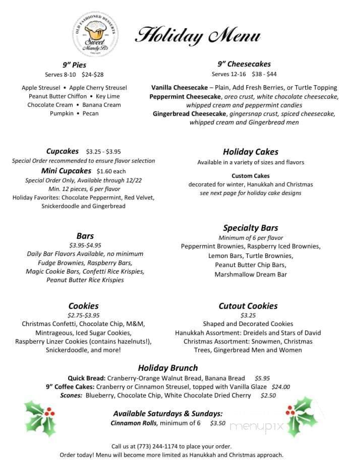 Sweet Mandy B's - Chicago, IL menu_pic
