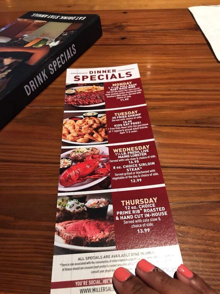 Miller's Ale House - Palmetto Bay, FL menu_pic