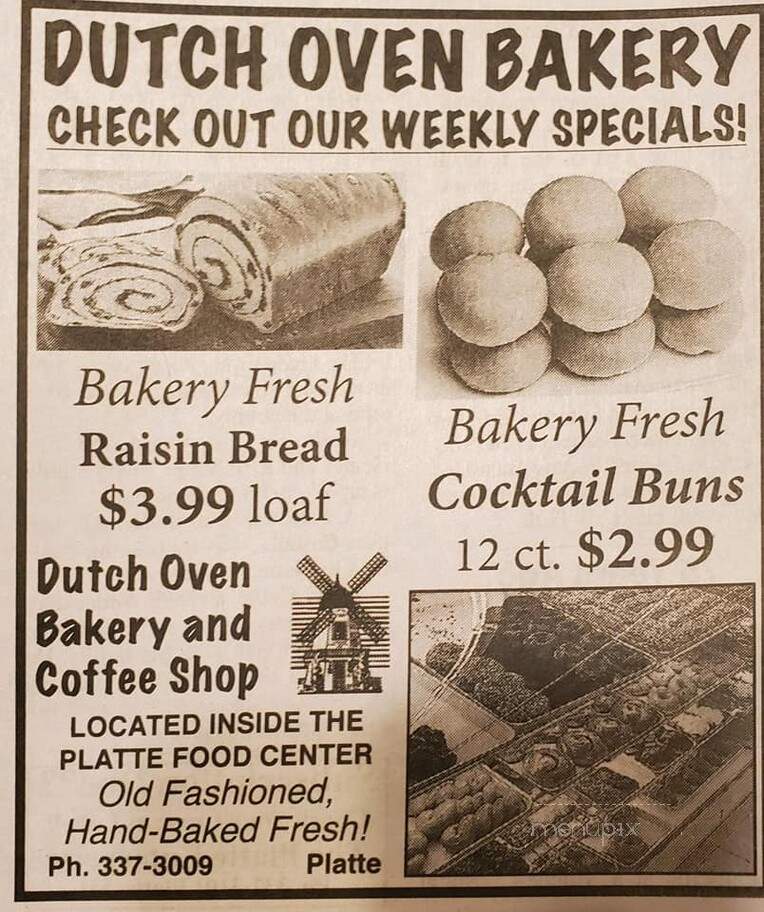 Dutch Oven Bakery - Hagerstown, IN menu_pic