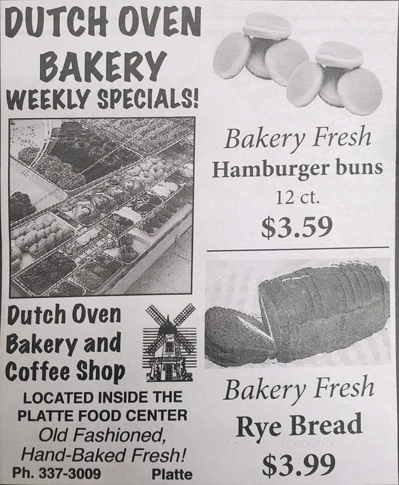 Dutch Oven Bakery - Hagerstown, IN menu_pic