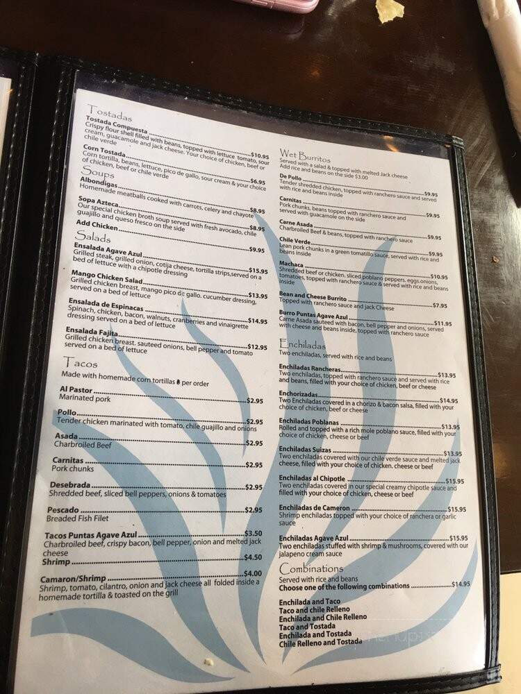 Azul Mexican Grill - Visalia, CA menu_pic