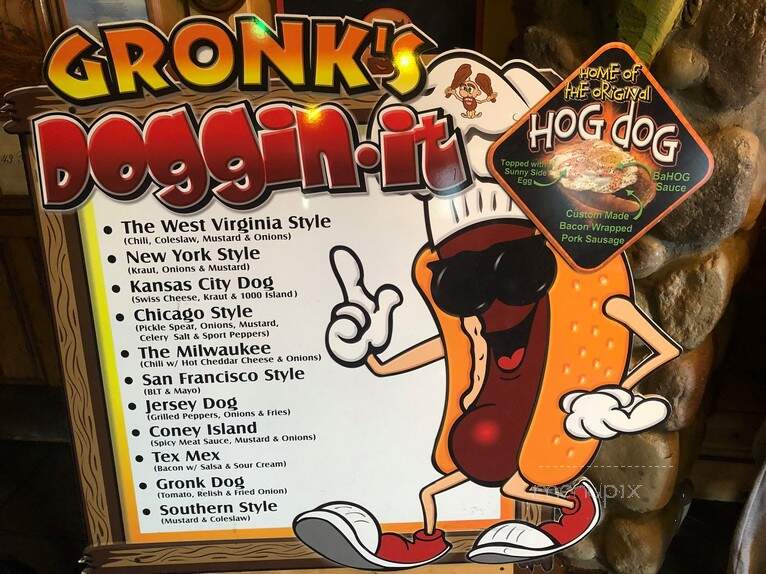 Gronks Grill & Bar - Superior, WI menu_pic