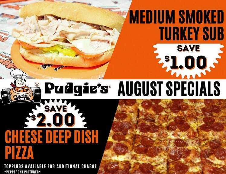 Pudgie's Pizza Pasta & Subs - Binghamton, NY menu_pic
