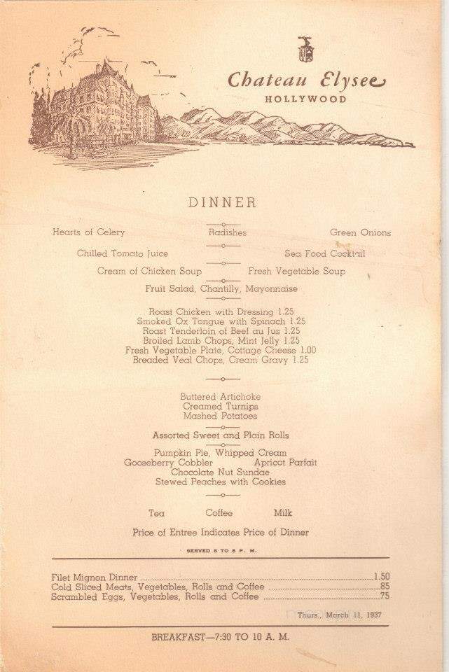 Renaissance Restaurant - Los Angeles, CA menu_pic