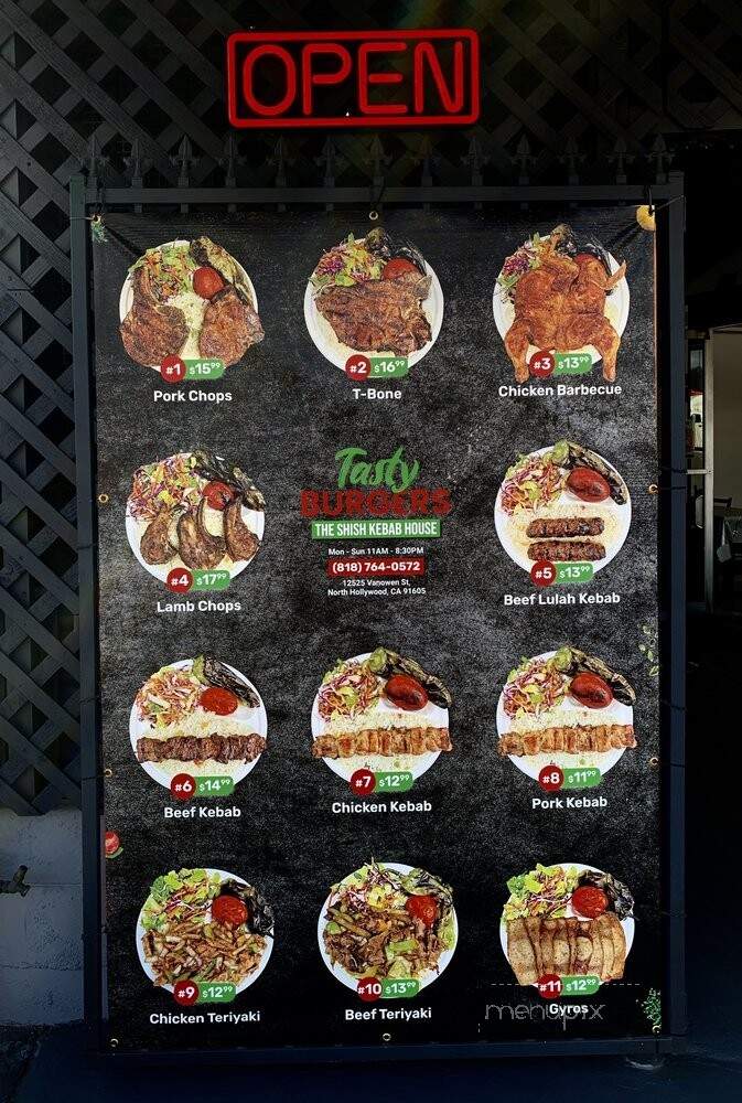 Tasty Burgers - North Hollywood, CA menu_pic