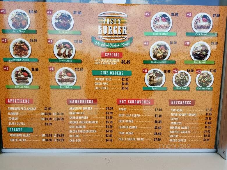 Tasty Burgers - North Hollywood, CA menu_pic