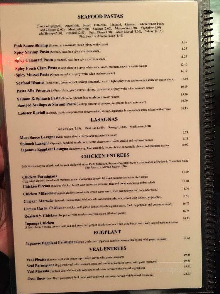 Topanga Pizza - Woodland Hills, CA menu_pic