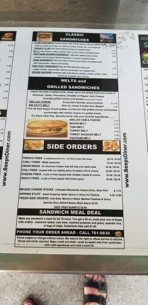 Beeps Fast Food - Van Nuys, CA menu_pic