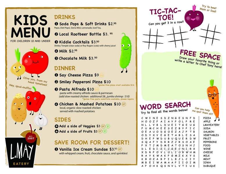 L. May Eatery - Dubuque, IA menu_pic