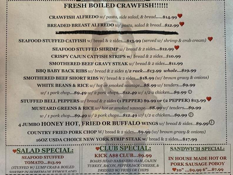 Sammy's Food Service & Deli - New Orleans, LA menu_pic