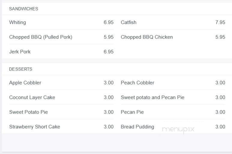 Sweet Potato and Pecan - Montclair, NJ menu_pic