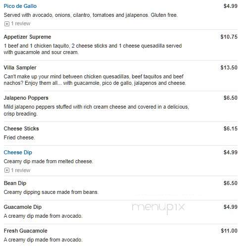 Fiesta Mexico - York, PA menu_pic