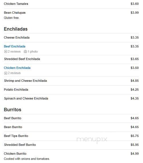 Fiesta Mexico - York, PA menu_pic