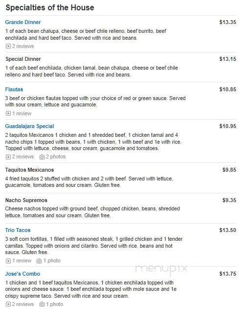 Fiesta Mexico - York, PA menu_pic