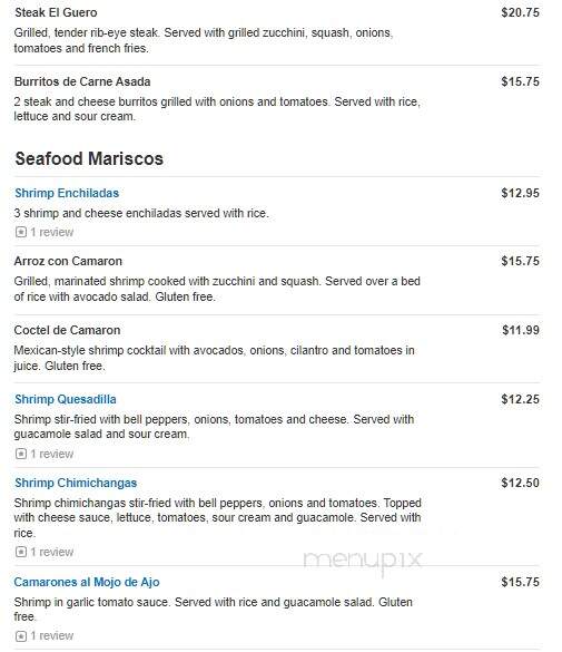 Fiesta Mexico - York, PA menu_pic
