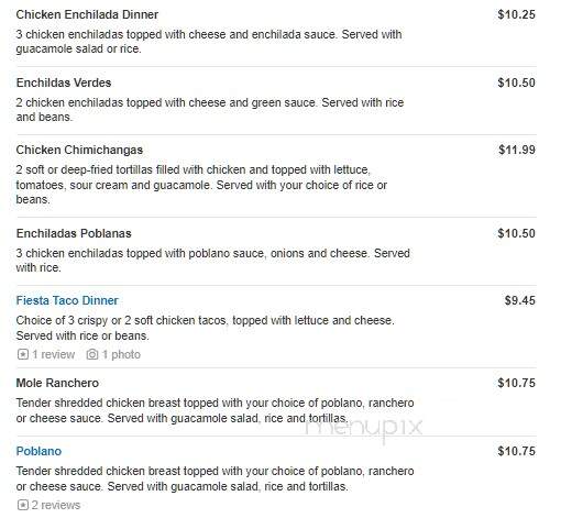 Fiesta Mexico - York, PA menu_pic
