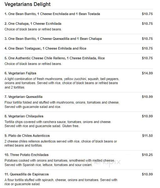 Fiesta Mexico - York, PA menu_pic