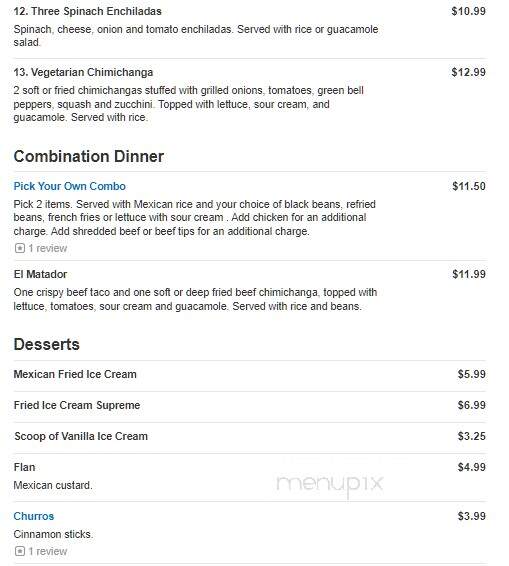 Fiesta Mexico - York, PA menu_pic