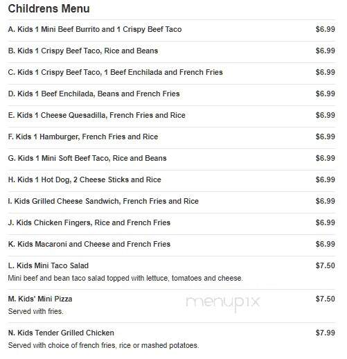Fiesta Mexico - York, PA menu_pic