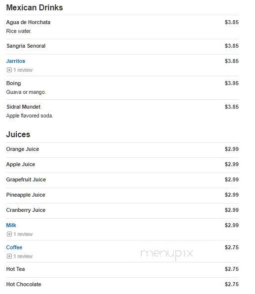 Fiesta Mexico - York, PA menu_pic