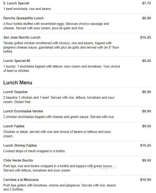 Fiesta Mexico - York, PA menu_pic