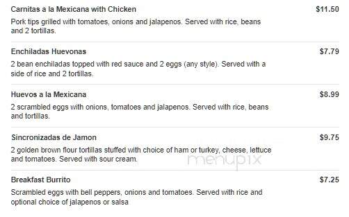 Fiesta Mexico - York, PA menu_pic