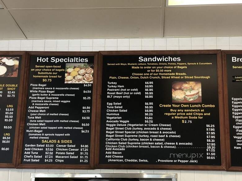 Bagel Street Cafe - Dublin, CA menu_pic