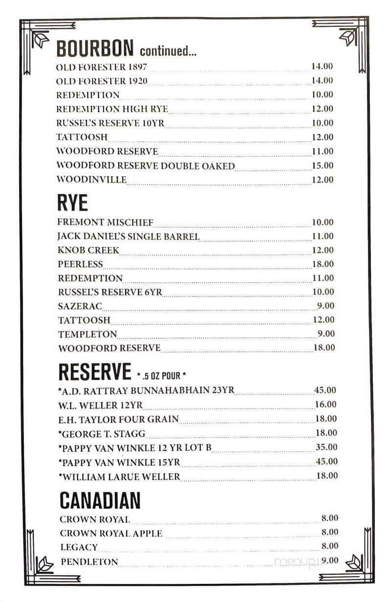DaVine - Maple Valley, WA menu_pic
