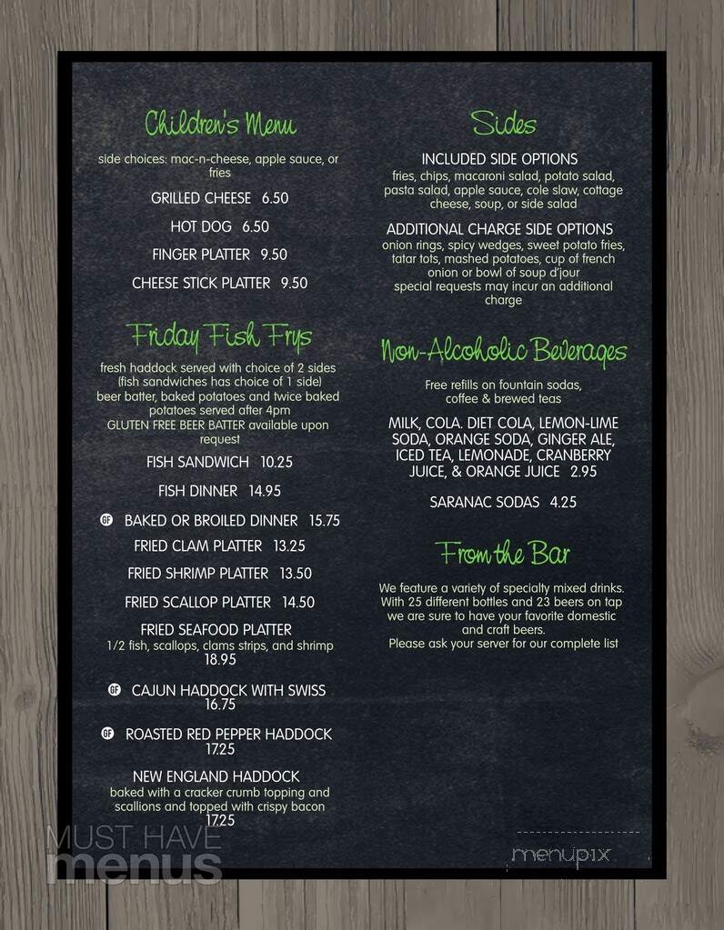 Killabrew Saloon - New Hartford, NY menu_pic