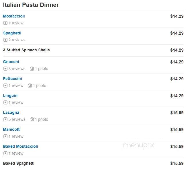 Franco's Pizza - Plainfield, IL menu_pic