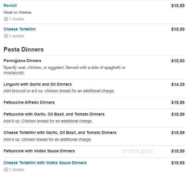 Franco's Pizza - Plainfield, IL menu_pic