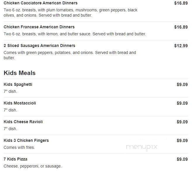 Franco's Pizza - Plainfield, IL menu_pic