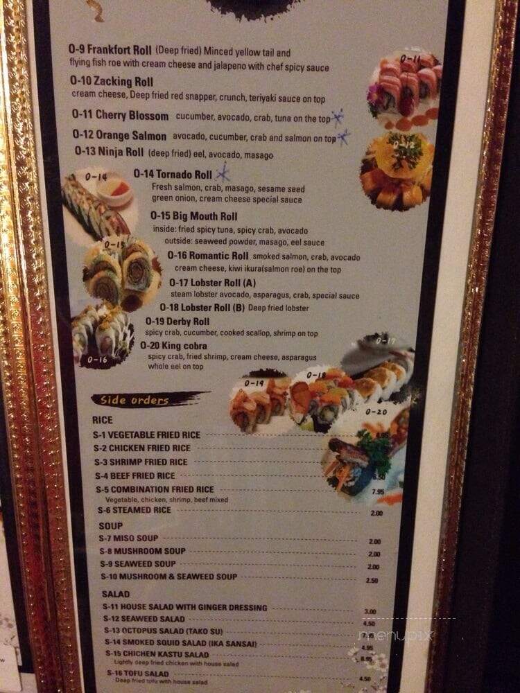 Osaka Sushi Bar Downtown - Louisville, KY menu_pic