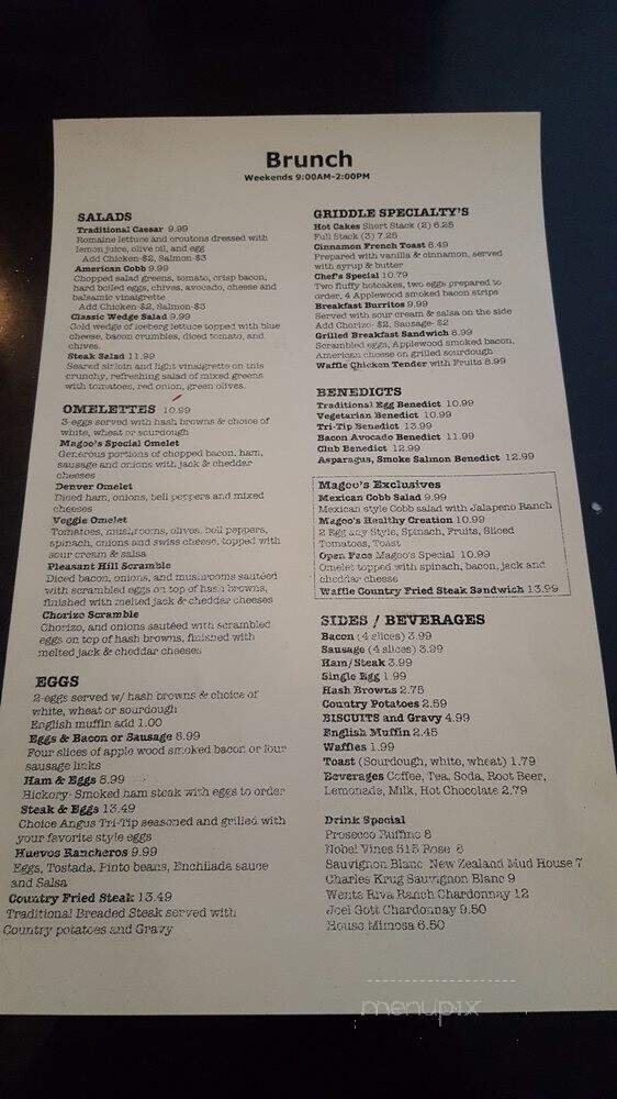 Magoo's Grill and Bar - Pleasant Hill, CA menu_pic