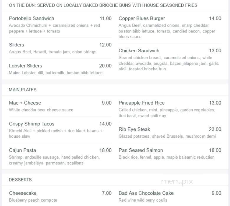 Tempe Improv - Tempe, AZ menu_pic