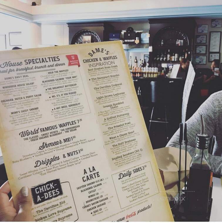 Dame's Chicken & Waffles - Durham, NC menu_pic