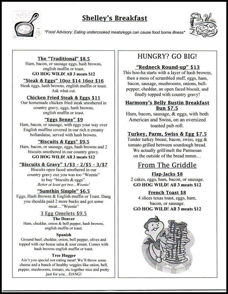 Bubba's Roadhouse Incorporated - Sultan, WA menu_pic