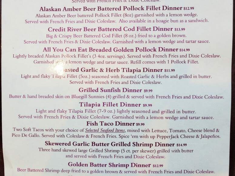 Buffalo Tap - Savage, MN menu_pic